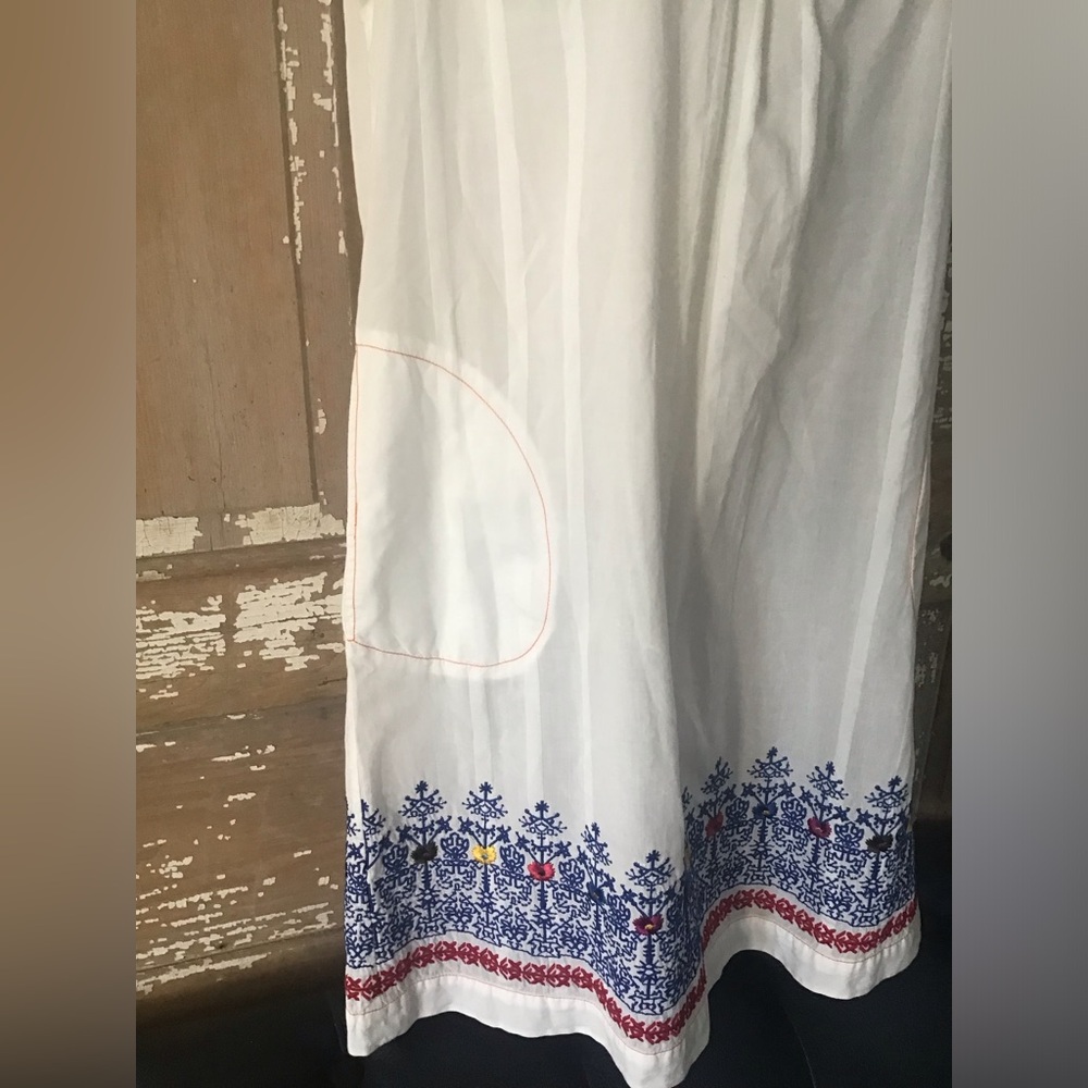 3J Workshop Johnny Was Embroidered Dress White Floral Small - Picture 2 of 12